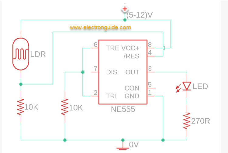 Dual Sensor circuit using IC555